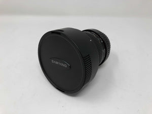 USED SYHD8MV-C HD 8mm t/3.8 Fisheye Lens for Canon (with bag)