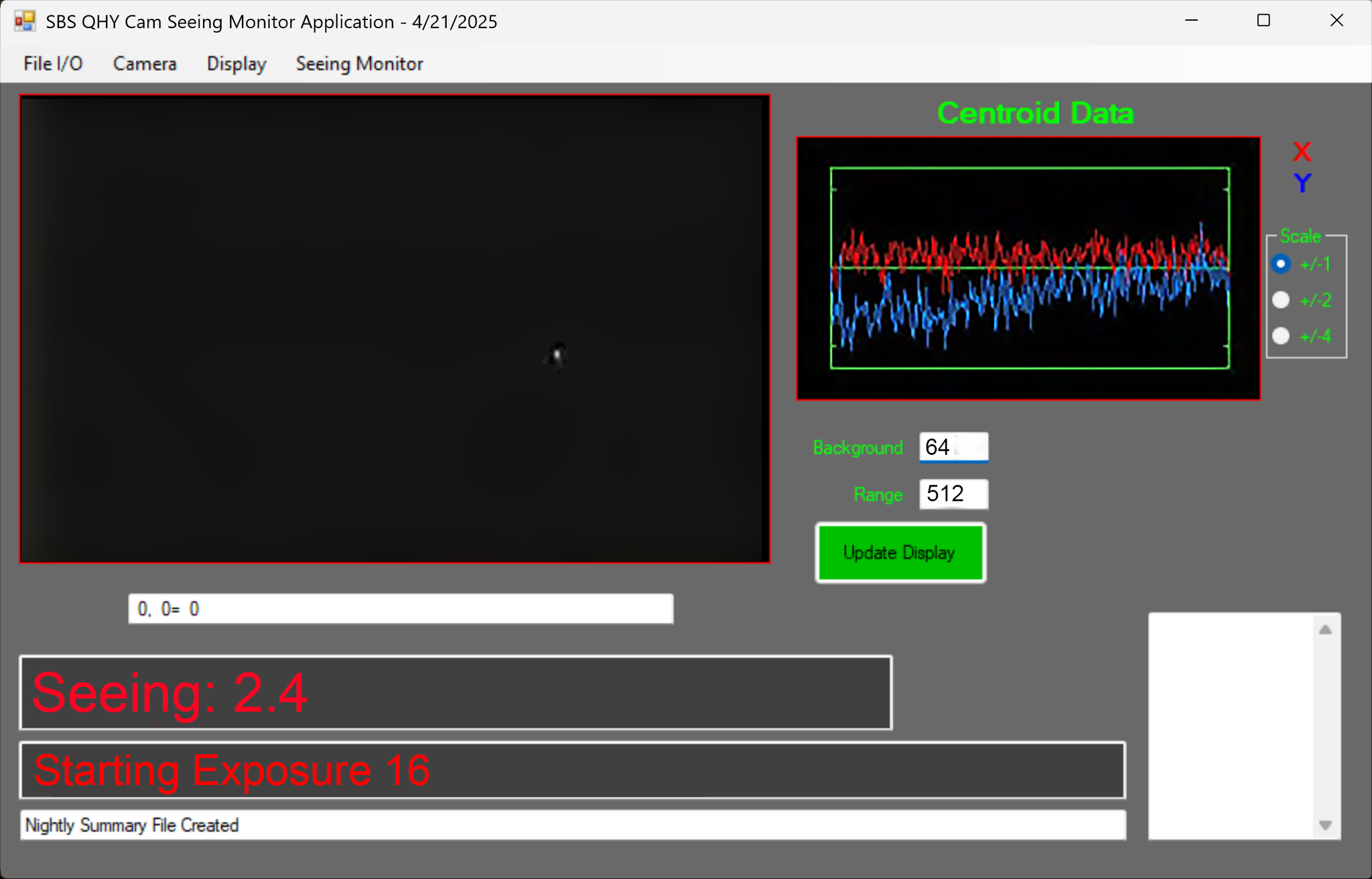 Break Monitor Error SBIG | Seeing Monitor – Cloud Break Optics