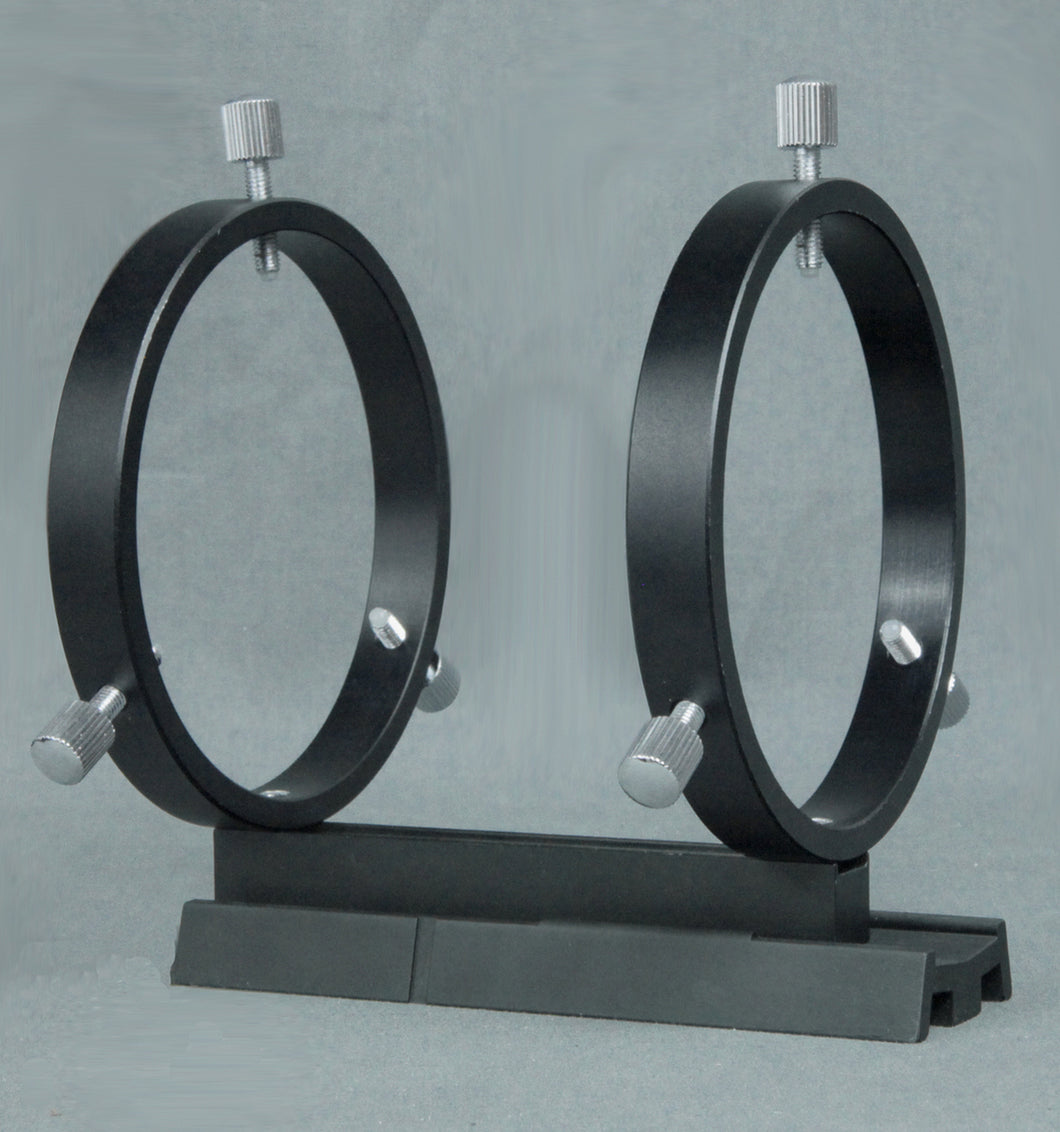 80mm Finder Rings on Vixen Style Dovetail Base (R080V)