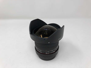 USED SYHD8MV-C HD 8mm t/3.8 Fisheye Lens for Canon (with bag)
